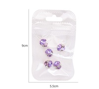 Perles de nail art 3D scintillantes de luxe, grandes, en verre, à dos plat, non thermocollantes, effet bling-bling, lot de 5