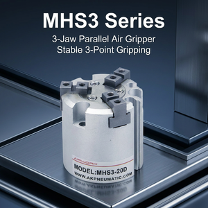 Cilindro Neumático Rotatorio Paralelo MHS <span class=keywords><strong>con</strong></span> Sello de Aluminio 100% Compatible <span class=keywords><strong>con</strong></span> SMC de 2/3/4 Mordazas MHS2/MHS3/MHS4 Industrial - Product Image 3
