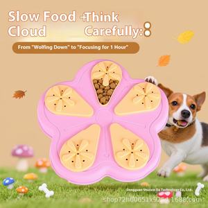 Tapis de léchage carré en silicone solide et écologique pour chien, jouet interactif pour la distribution de nourriture, puzzle olfactif, assiette d'alimentation lente pour l'entraînement - Product Image 5