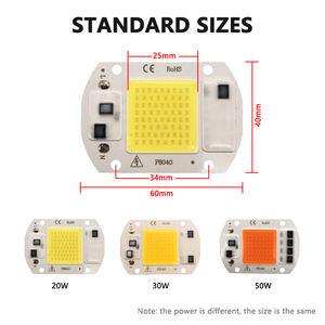 Luz de inundação para crescimento de plantas com chip LED COB, novo driver de alta tensão 20W 30W 50W AC 110V 220V Free 3000K 6500K espectro completo 380-840nm - Product Image 6