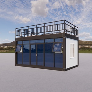 Casa Contenedor Desmontable con Pared Cortina de Vidrio Prefabricada y Estructura de Acero Galvanizado, Lista para Usar, Modular, para Granja, Villa, Hotel, Apartamento - Product Image 5