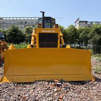 Bulldozer d'occasion Shantui SD22 de haute qualité, modèle 2023, faible nombre d'heures de fonctionnement, avec moteur de 162 kW, pour travaux routiers et en carrière