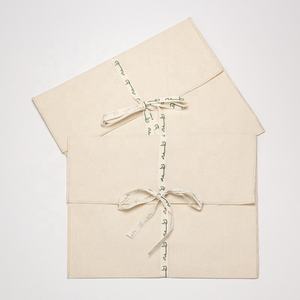 Pochette d'enveloppe recyclable en coton naturel 100% écologique pour pochette d'emballage de cadeaux pour livres d'emballage de cadre photo - Product Image 4