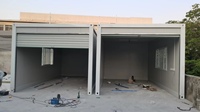 Maison mobile CE préfabriquée, garage métallique de 20 pieds, pliable, portable, mini, modulaire, en acier, conteneur de stationnement économique