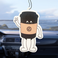 Papier design au parfum super résistant et durable sous forme de logo découpé à l'emporte-pièce différentes odeurs désodorisant personnalisé voiture avec logo