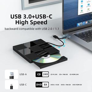 [GIET] Lecteur optique externe USB 3.0 portable CD/<span class=keywords><strong>DVD</strong></span> +/-RW, graveur de <span class=keywords><strong>DVD</strong></span> ROM mince pour ordinateur portable/ordinateur de bureau - Product Image 5