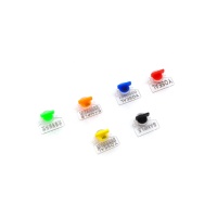 Sceau antivol en ABS+PC pour compteurs d'eau, d'énergie et de gaz, 16x27mm, longueur flexible, marque Asialockseal