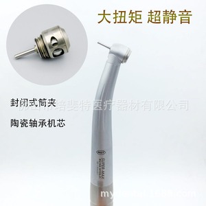 หัวกรอฟันซุปเปอร์แม็กซ์ฟ ความเร็วสูง สีเงิน พร้อมไฟเบอร์ออปติก และระบบฉีดน้ำ สำหรับงานทันตกรรม - Product Image 3