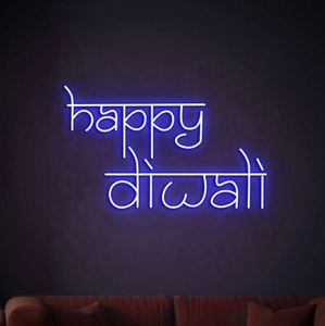 Home Wall Decor Backdrop Decorations Happy Diwali <b>Neon</b> <b>Sign</b> - Product Image 2