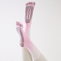 Xiangyi Calcetas Antideslizantes Gradient Color Anti Slip Gym Barre Yoga Pilates Toe Silicon Jel Chaussettes