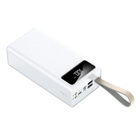 2024 Hot Gran capacidad 50000MAH USB TIPO C Banco de energía portátil con cable de salida de 10W Banco de carga y función de linterna