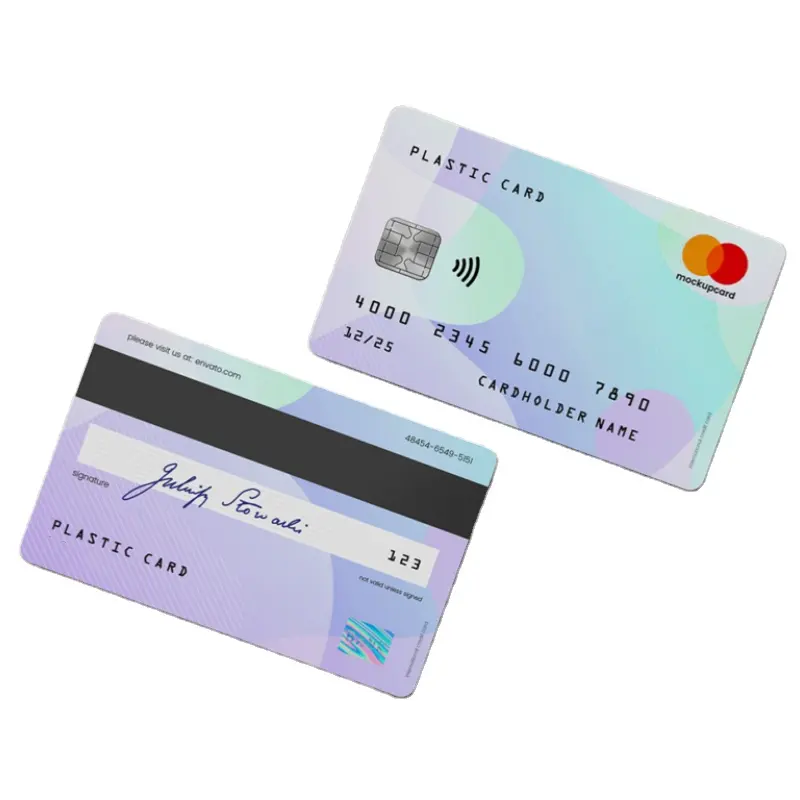 Biểu tượng tùy chỉnh Quà Tặng thành viên PVC ID thẻ trống Visa ngân hàng thẻ tín dụng với dải từ