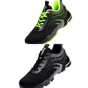 JIANKUN CE + ASTM sepatu keselamatan, sneaker kerja penutup jari kaki baja tahan aus EVA + TPR tahan panas/musim gugur - Product Image 5