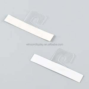 Plastic <b>Self</b>-<b>Adhesive</b> Folding Hang Tabs for Retail Factory Wholesale Plastic <b>Self</b> <b>Adhesive</b> Hang Tab Production Hang - Product Image 3