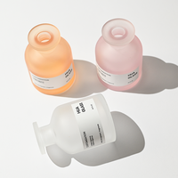 Bouteille diffuseur en verre dépoli de luxe, forme ventrue, 50ml 100ml 125ml 150ml 200ml 250ml 500ml, vide, pour diffuseur à bâtonnets, avec logo OEM