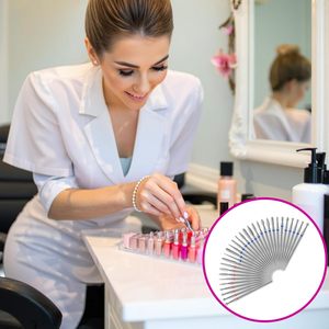 Evolisse Professional 30 pièces Embouts de fraise à ongles en acier inoxydable durable, diamant, 3/32, pour polissage des cuticules, accessoire pour vernis gel - Product Image 5