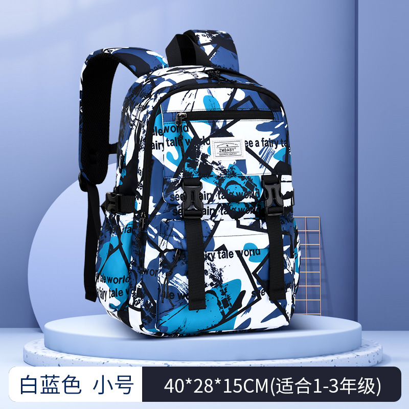 Blue and white trumpet