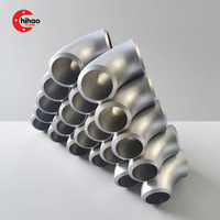 Coude à souder bout à bout en acier inoxydable 304, 45/90 degrés, ASME B16.9 SCH 10 40 pour systèmes de tuyauterie industrielle.