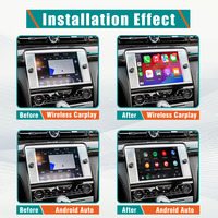 Pour Maserati Ghibli Quattroporte 14-16 Portable voiture Navigation GPS CarPlay Smart Box Apple AirPlay Android Auto miroir tableau de bord
