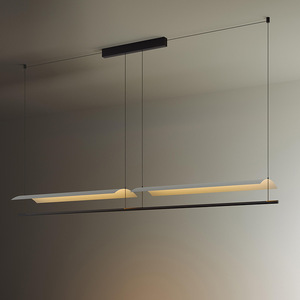 Lámpara de Oficina Moderna y Minimalista con Tira de LED para Mesa de Comedor y Bar, con Cuerpo de Hierro, Diseño de Iluminación de Lujo - Product Image 4