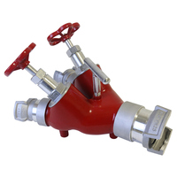 Pembagi Air Aluminium Tipe Guillemin 2 Arah SLfire dengan Katup Gerbang OEM/ODM
