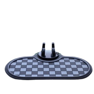 Town Head Car Anti Slip Mat Universal PVC Geometric Pattern Phone Holder Central Control Storage Non Skid Floor Liner - Product Image 1