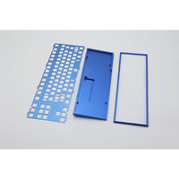 Clavier électronique CNC personnalisé de précision, anodisé multicolore, sablé, 109 104 101 87 touches, acier inoxydable, fil EDM, brochage