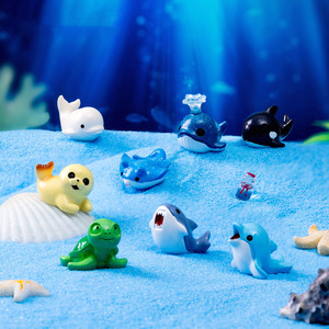 Mini Figuras de Animales Oceánicos de Resina, Miniaturas de Resina, Adornos para Acuarios, para Decoración de Peceras, Macetas y Micro Jardines de Hadas - Product Image 2