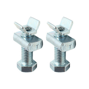 Vis à tête hexagonale en acier inoxydable avec écrous, collier de serrage en V pour support de fixation, grade 304, 10.9, 12.9, filetage UNC, finition passivée - Product Image 2