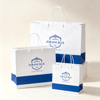 Sacs en papier jetables pour cosmétiques, cadeaux et shopping, vente en gros, sacs en papier d'emballage de luxe personnalisés imprimés pour bijoux et artisanat