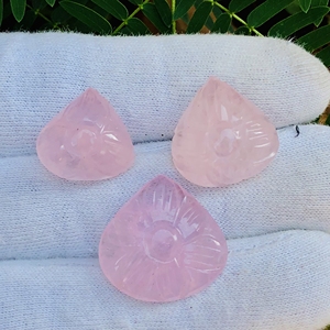 Nouveauté Morganite rose naturelle sculptée en forme de cœur Cabochon 6mm de hauteur bijoux uniques avec forme de cœur de spéléologie unique - Product Image 5