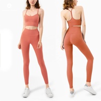 Soutien-gorge de sport en Spandex pour femmes, Leggings de Yoga Sexy, taille haute, sans couture, ensemble de deux pièces, de haute qualité, nouvelle collection
