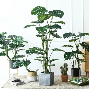 Planta Artificial Monstera Deliciosa Dream Castle, Planta de Interior Grande, Decoración Verde, Material de PVC - Product Image 2