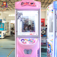 Machine à griffes commerciale en métal pour la distribution de jouets, jeu d'arcade à monnayeur/billets, attrapeur de prix avec lumières LED et réglage de la valeur des gagnants