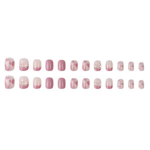 D-53 Automne et hiver style Halo teinté applique 2024 nouveau design OEM presse <span class=keywords><strong>sur</strong></span> les ongles en gros - Product Image 2