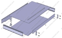 Armoire en fer de 19 pouces avec boîtier de peinture pour boîtes de distribution de jonction