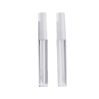 Conteneurs vides pour gloss à lèvres de 10 ml en gros, avec impression d'écran en matériau PET, logo personnalisé, applicateur à brosse