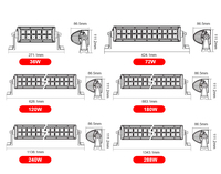 Nouvelle barre lumineuse LED stroboscopique tout-terrain bicolore blanc/ambre 2026 50M avec télécommande sans fil 21'' 41'' 50'' étanche IP67 9000