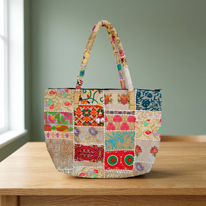 Bolso de Mano BS INTERNATIONAL de Estilo Cultural Indio, de Cuero Genuino, con Cierre, Impermeable, Plegable, de Gran Capacidad, Portátil y Ligero - Product Image 3