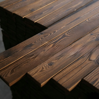 Planche en bois massif carbonisé multi-tailles pour la rénovation de jardins, patios et aménagements extérieurs/intérieurs – Vente en gros Jiangsu