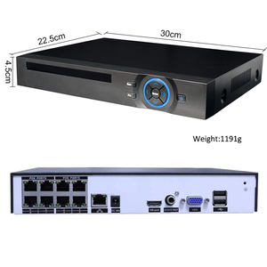 울트라 H265 8CH 52V 얼굴 감지 4K 2K POE NVR P2P 보안 네트워크 비디오 레코더 - Product Image 3