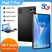 Tablet 2-in-1 Android 15 10.1 Inci 16GB RAM 1TB ROM Octa-Core MTK 4G Dual SIM Baru 1920x1200 Bisnis Belajar Anti-Debu USB-C