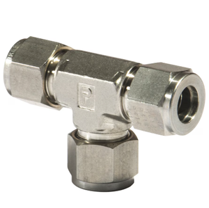 Raccord de tube à double ferrule 6FBT4N-316, raccords de tube d'instrumentation 316SS A-LOK 3/8 X 1/4 NPT SS316, raccord en T femelle - Product Image 2