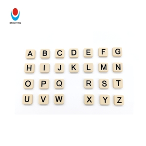 Tuiles en mélamine personnalisées 120 pièces, lettres et mots, jeux éducatifs, jeu de société familial, accessoires pour l'apprentissage de l'orthographe - Product Image 1
