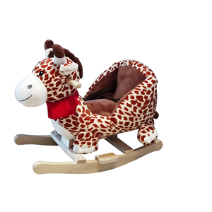 Chaise berçante pour bébé en forme de <span class=keywords><strong>girafe</strong></span> en peluche avec musique de berceuse pour bébé - Product Image 1