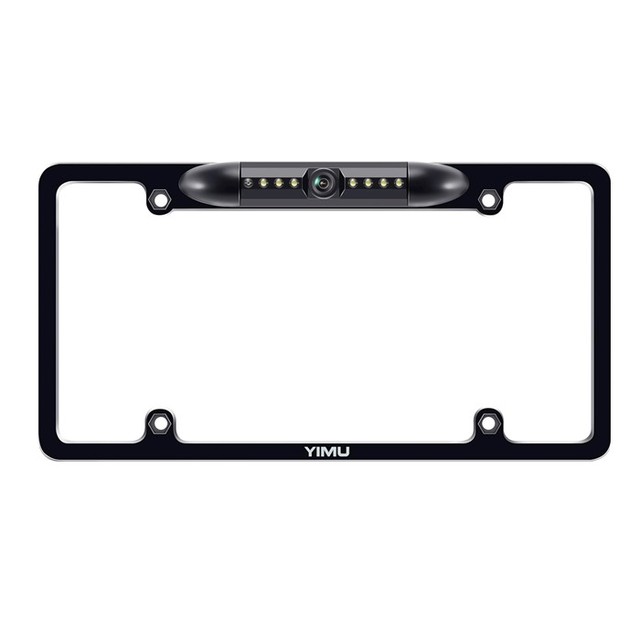Usa Size License Plate Frame with Camera CVBS AHD Swtichable for All US Vehicle Models