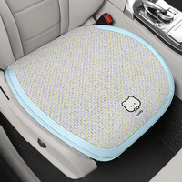 Nouveau coussin de siège de voiture en fibre de rotin pour l'été, pièce unique ou ensemble de trois pièces, ajustement universel standard, antidérapant et résistant à l'usure