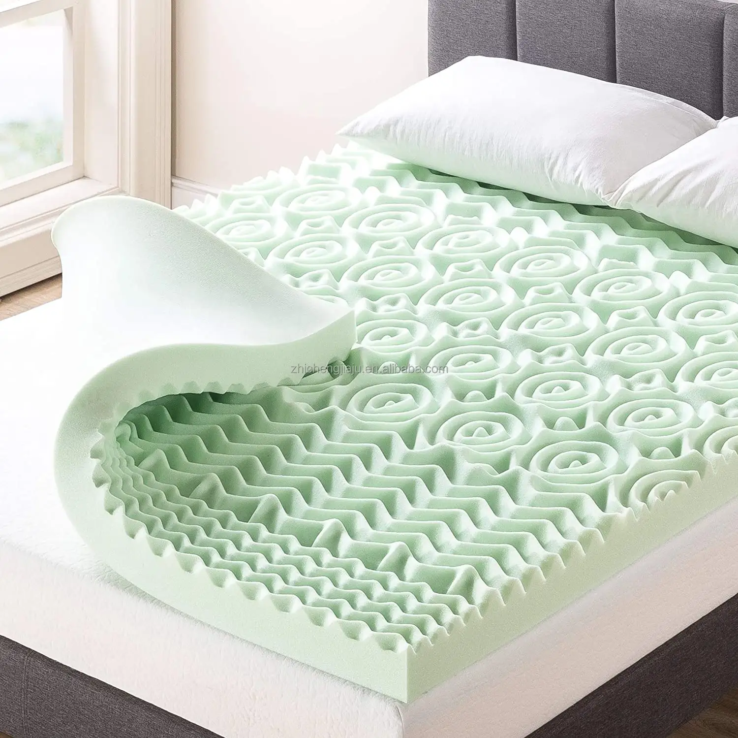 Full foam Gel infuso Memory Foam 5 zone 7 zone gel memory foam coprimaterasso ortopedico medical hotel e ospedale