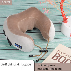 OEM en forma de U masajeador de cuello almohada de viaje coche y almohada de masaje para el hogar almohada de masaje recargable - Product Image 3
