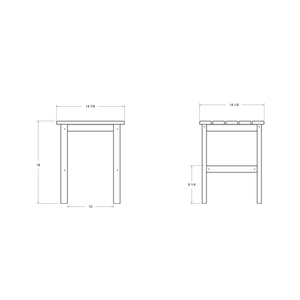 Dwoo Outdoor Waterproof Patio Set 3 piezas HDPE Adirondack silla mesa cuadrada jardín múltiples sillas juego de asientos - Product Image 5